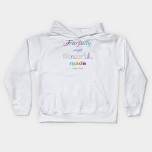 Fearfully and wonderfully made Kids Hoodie